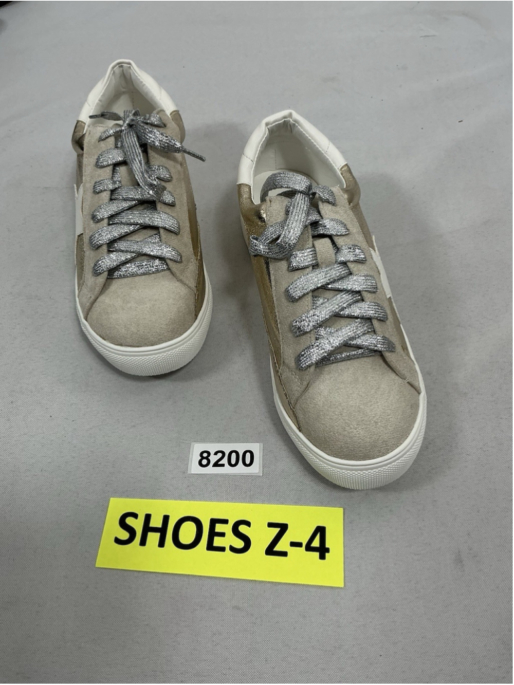 Womans New Nature Breeze Dale Lace Up 2 Tone Fashion Sneakers 8.5 Gold